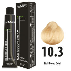 FemMas Hair Color Cream 100ml Haarfarbe Hell Lichtblond...