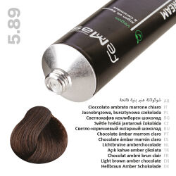 FemMas Hair Color Cream 100ml Hellbraun Amber Schokolade 5.89