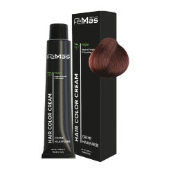 FemMas Hair Color Cream 100ml Haarfarbe Dunkelbraun Rot 3.6