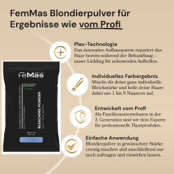 FemMas Blondierpulver Ultra Stark 500g Blau Plex...