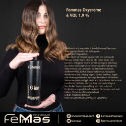 Femmas Oxycreme Farbentwickler, Oxidant 1000ml | 1,9%