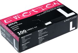 Efalock Nitril-Handschuhe Puderfrei 100 Stück schwarz L