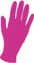 Efalock Nitril-Handschuhe Puderfrei 100 Stück pink M