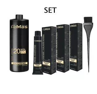 Femmas Haarfärbeset 3x Haarfarbe & Oxycreme