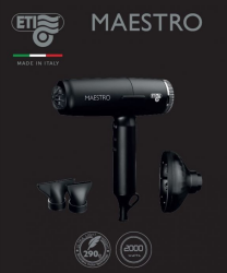 ETI Maestro Schwarz Haartrockner 2000 Watt