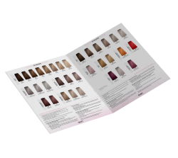 Dusy Color Shades Farbkarte gedruckt