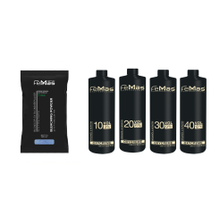 FemMas Blondierpulver Blau mit Arganöl 500g +...