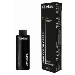 FemMas Haarfarbe und Oxycreme je 100ml Schwarz 1 Oxycreme 3%