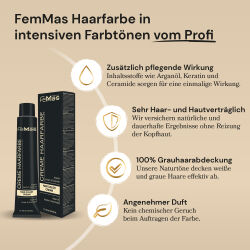 FemMas Haarfarbe und Oxycreme je 100ml Schwarz 1 Oxycreme 3%