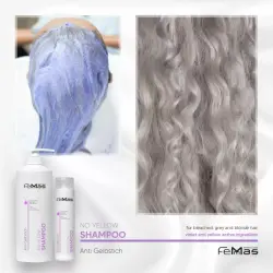 Femmas No Yellow Shampoo gegen Gelbstich 1000 ml + 300 ml...