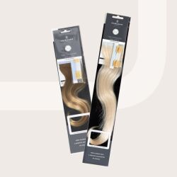 Doublehair Tape Extensions + Clip Application Länge u. Volumen 25 cm