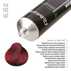 FemMas Hair Color Cream 100ml Haarfarbe Dunkelblond Rot Violett 6.62