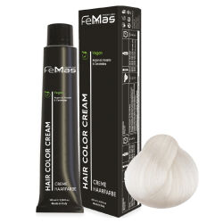 FemMas Hair Color Cream 100ml Haarfarbe Spezial Blond Silber 12.12
