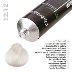 FemMas Hair Color Cream 100ml Haarfarbe Spezial Blond Silber 12.12