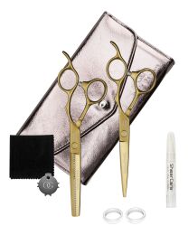 Olivia Garden Silk Cut PRO Matt Gold Scheren Set