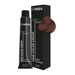 FemMas Hair Color Cream 100ml Mittelbraun Rot 4.6