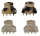 Mini-Haarklammern Leo & Beige – 4 Stück