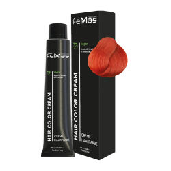 FemMas Hair Color Cream 100ml Haarfarbe Mittelblond Kupfer Rot 7.46