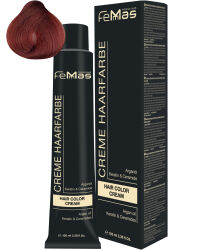 FemMas Hair Color Cream 100ml Haarfarbe Dunkelblond Rot Kupfer 6.64