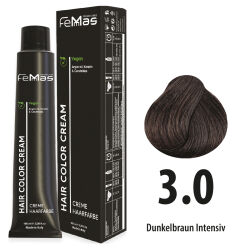 FemMas Hair Color Cream 100ml Haarfarbe Dunkelbraun...
